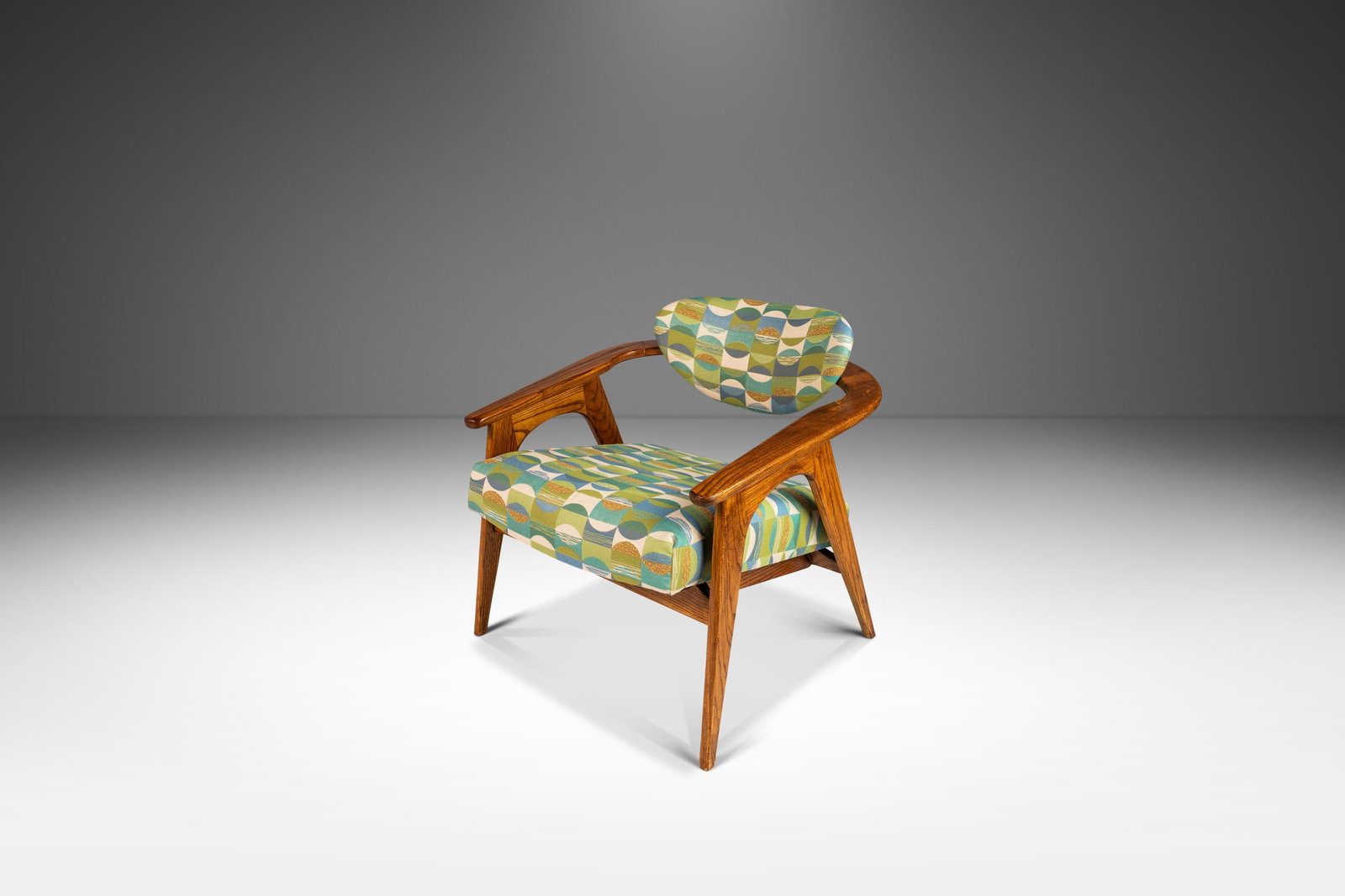 Oak 916-CC Low Profile Captain's Chair by Adrian Pearsall for Craft Associates 1960s (1 of 10)