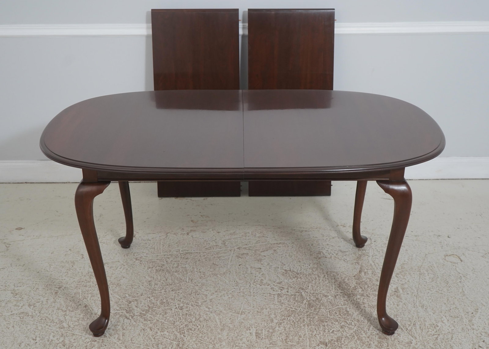 Queen Anne Style Solid Cherry Dining Table with Two Leaves - 2