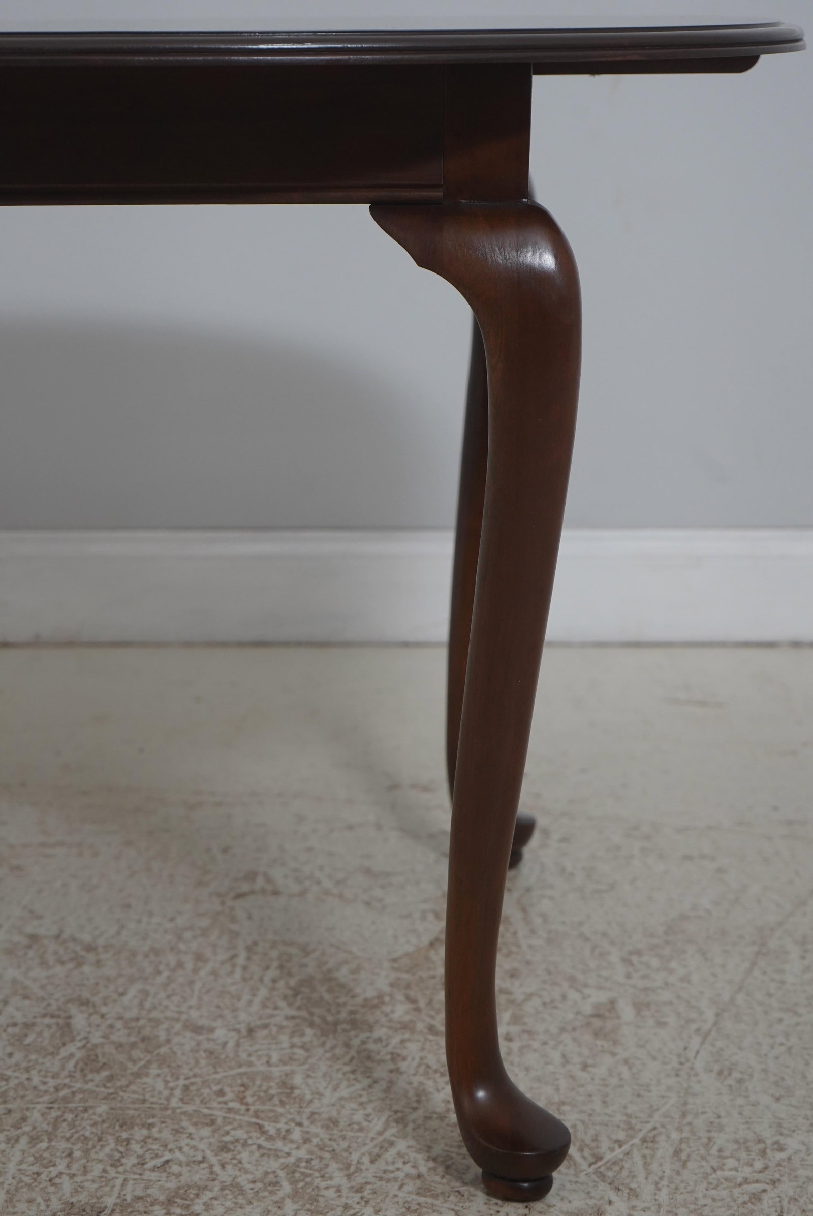 Queen Anne Style Solid Cherry Dining Table with Two Leaves - 6