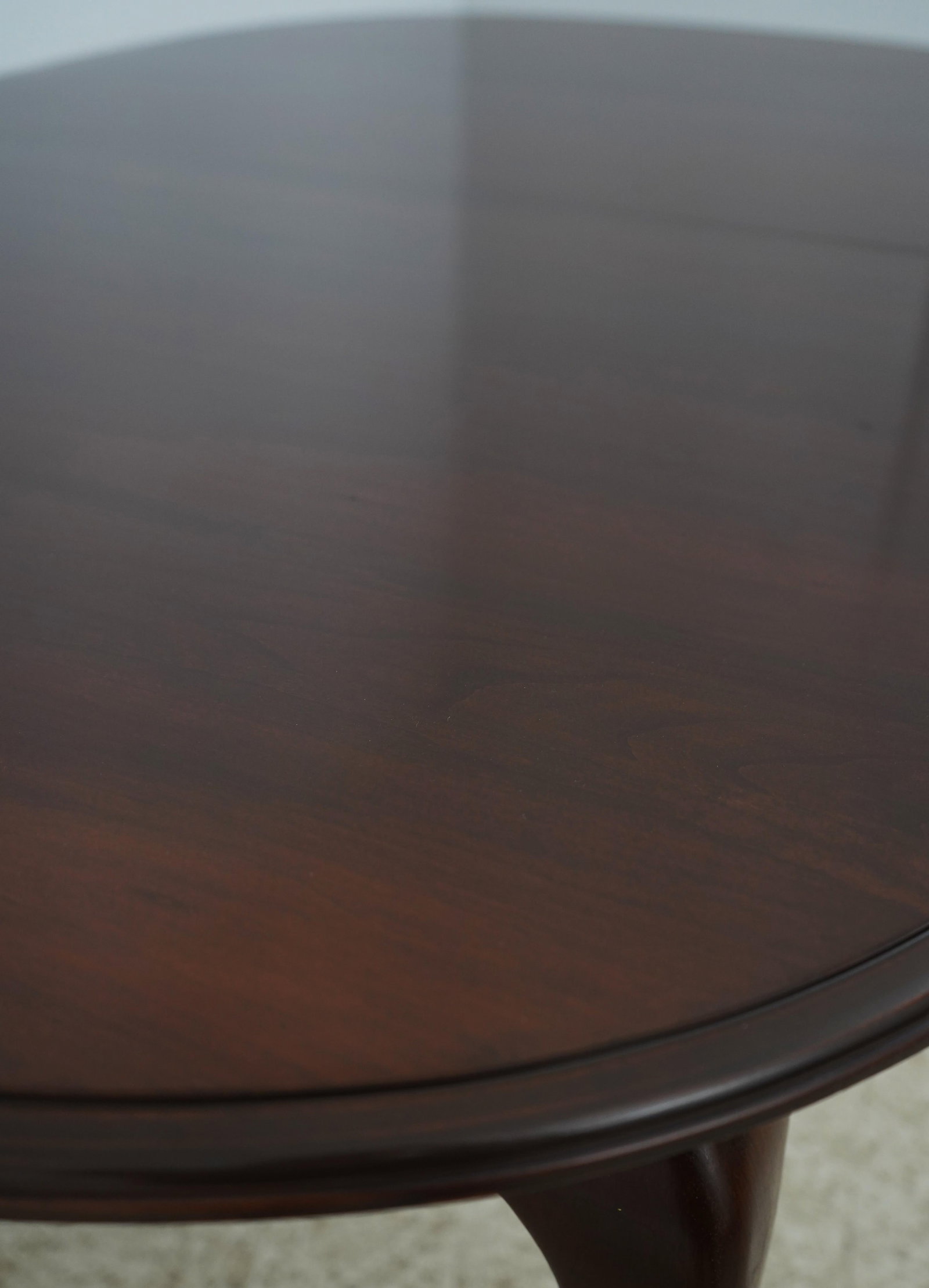 Queen Anne Style Solid Cherry Dining Table with Two Leaves - 9