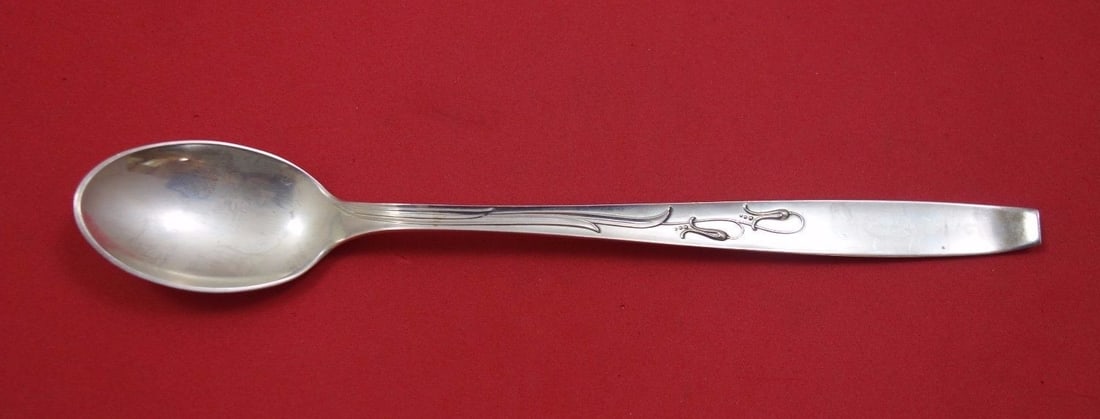 Frank Smith Mayfair Sterling Silver Iced Tea Spoon 7 1/4: Frank Smith Mayfair Sterling Silver Iced Tea Spoon 7 1/4 Sterling silver iced tea spoon from the Mayfair pattern by Frank Smith. This post-1940 flatware piece was made in the United States and is not 