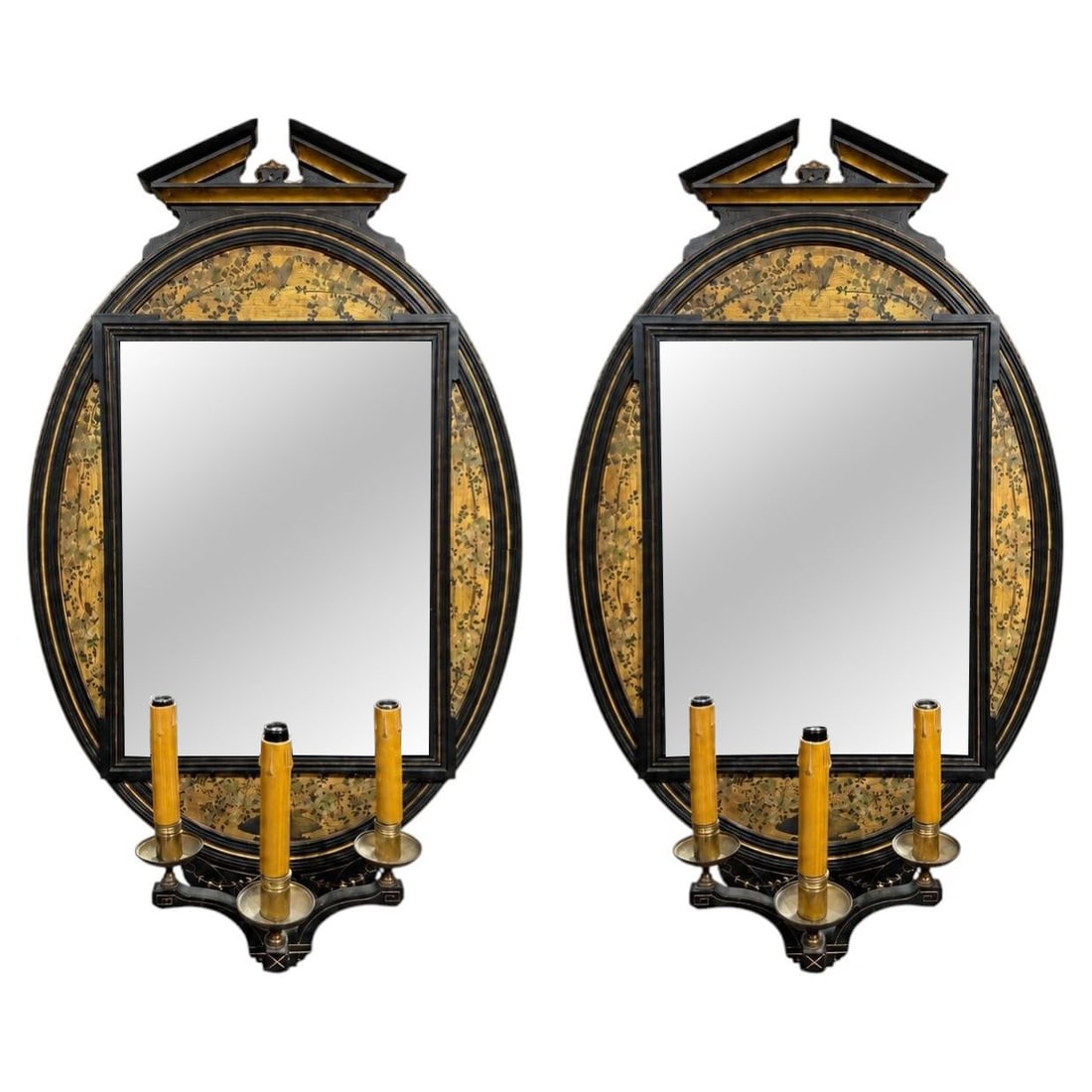Pair of Lamb of Manchester mirrored wall sconces (1 of 10)