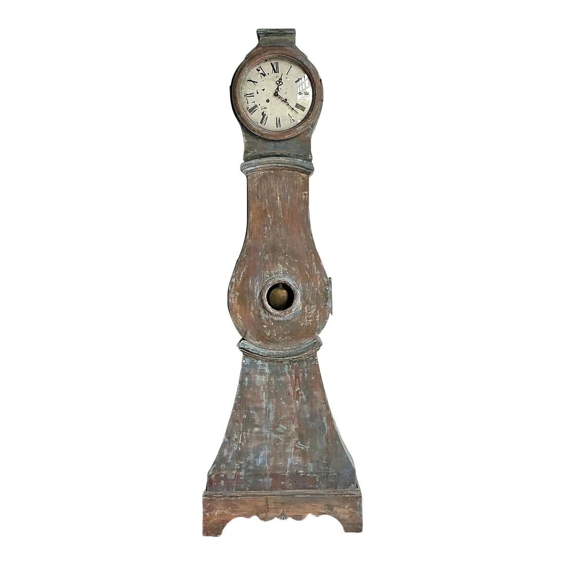 Swedish Mora Floor Clock Gustavian Blue Green Patina (1 of 10)