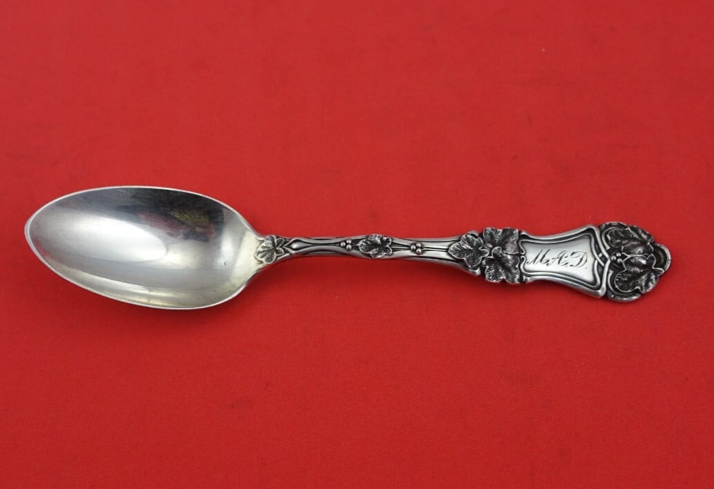 Frank Smith Ivy Sterling Silver Teaspoon 5 3/4 Inch Heirloom Flatware (1 of 3)