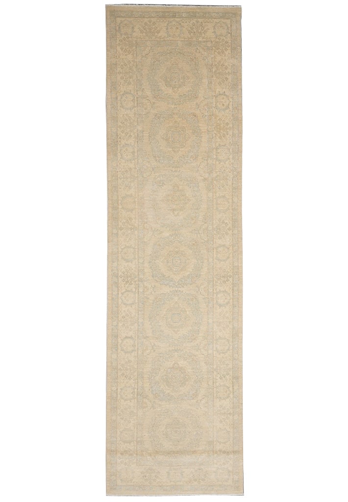 Handmade Chotan Runner 3 x 11 Natural Wool Pale Pastel Colors: Handmade Chotan Runner 3 x 11 Natural Wool Pale Pastel Colors Free continental US Shipping This handmade Chotan runner is crafted from high-quality natural wool and features a graceful blend of pale p