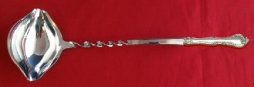 Gorham Alencon Lace Sterling Silver Punch Ladle 13 3/4" Custom Twist Handle (1 of 1)
