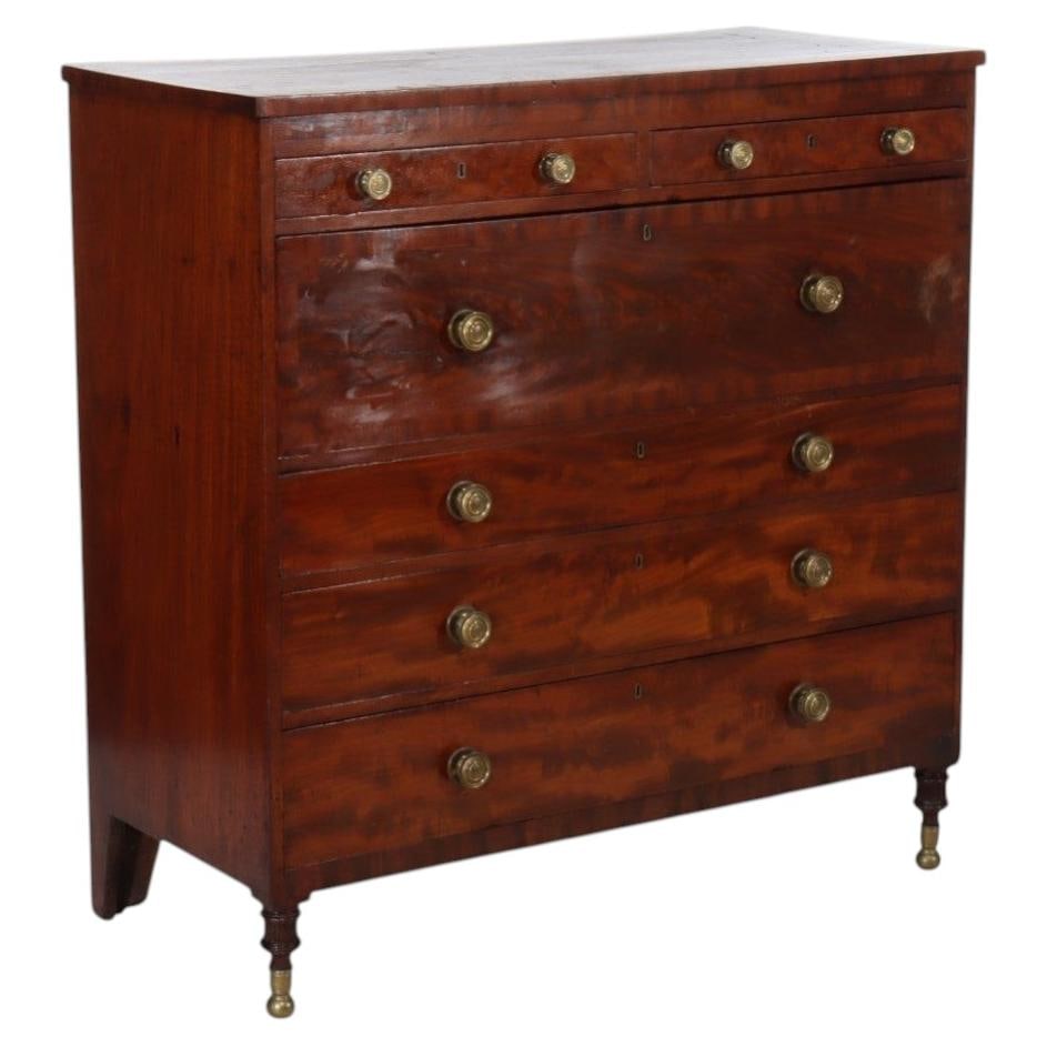 Mahogany Butler's Chest with Drop-Front Desk American Empire Circa 1840 (1 of 18)