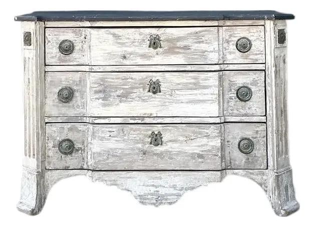 Gustavian Serpentine Wood Chest of Drawers (1 of 10)