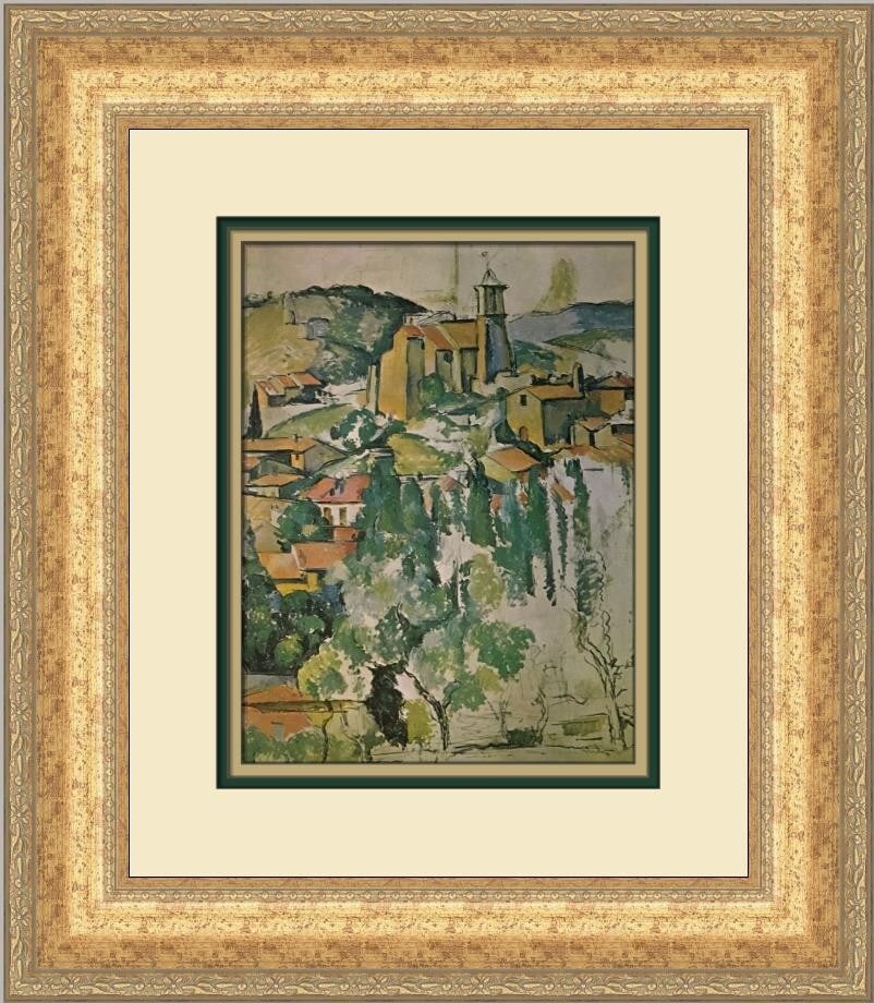 Paul Cezanne A View of the Gardens Custom Framed Print 1979 (1 of 2)
