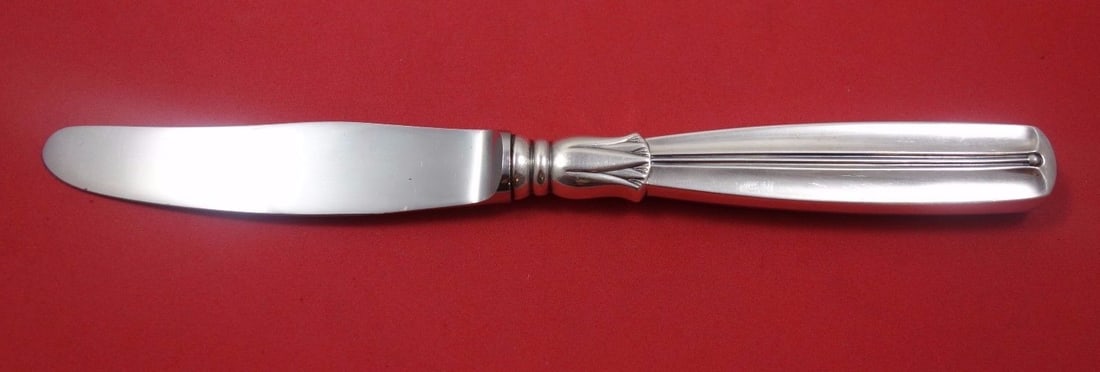 W&S Sorensen Lotus Sterling Silver Dinner Knife Short Handle 8 5/8" (1 of 1)