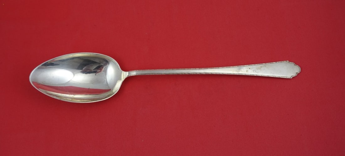 Sterling Silver Serving Spoon William and Mary Pattern by Lunt 11 3/8 Inch (1 of 2)