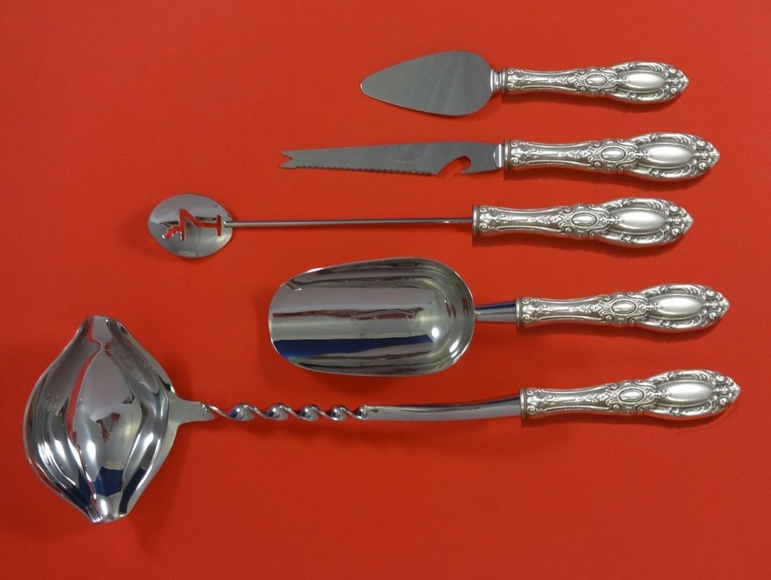 Towle King Richard Sterling Silver 5-Piece Cocktail Party Serving Set (1 of 1)