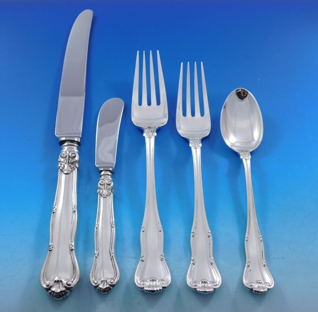 Tiffany Provence Sterling Silver 60 Piece Flatware Service for 12 (1 of 6)