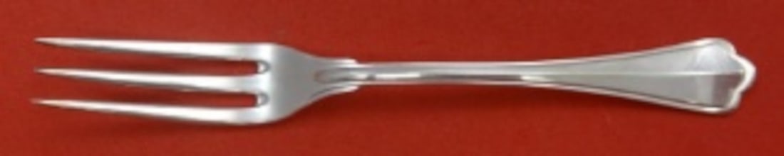 Tea Fork 800 Silver San Marco Pattern by Zaramella Argenti 6 Inch Italian (1 of 2)