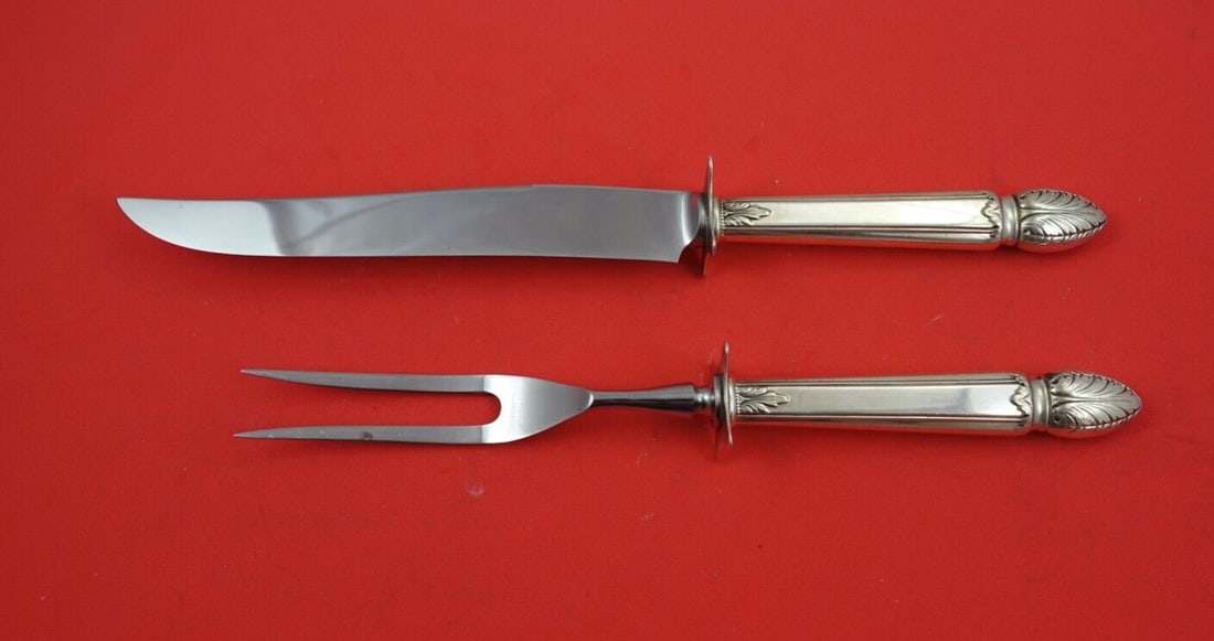 Reed and Barton Colonial Classic Sterling Silver Steak Carving Set 2-pc (1 of 2)