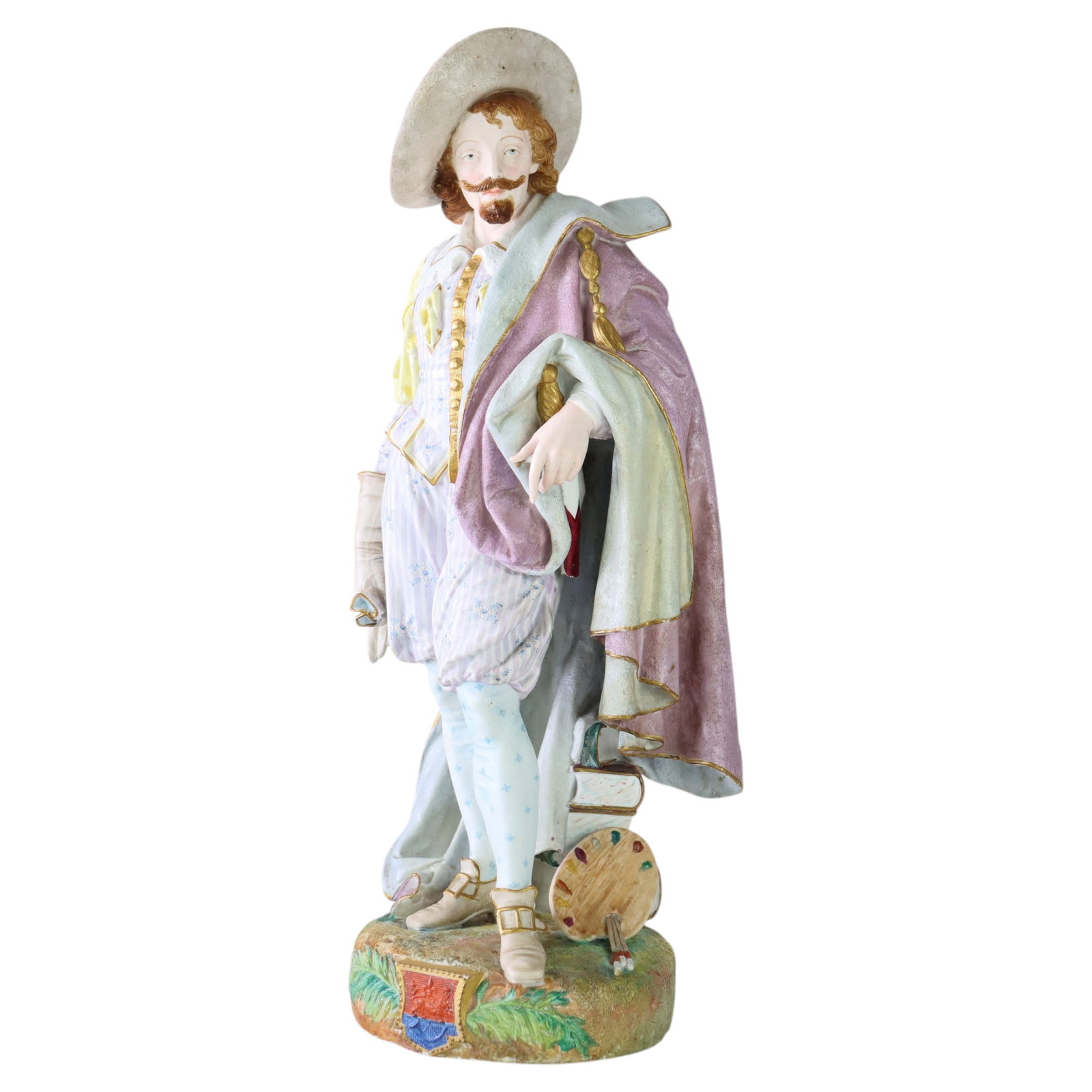 French Paul Duboy bisque porcelain scholar figure c1890 21.5 inch (1 of 15)