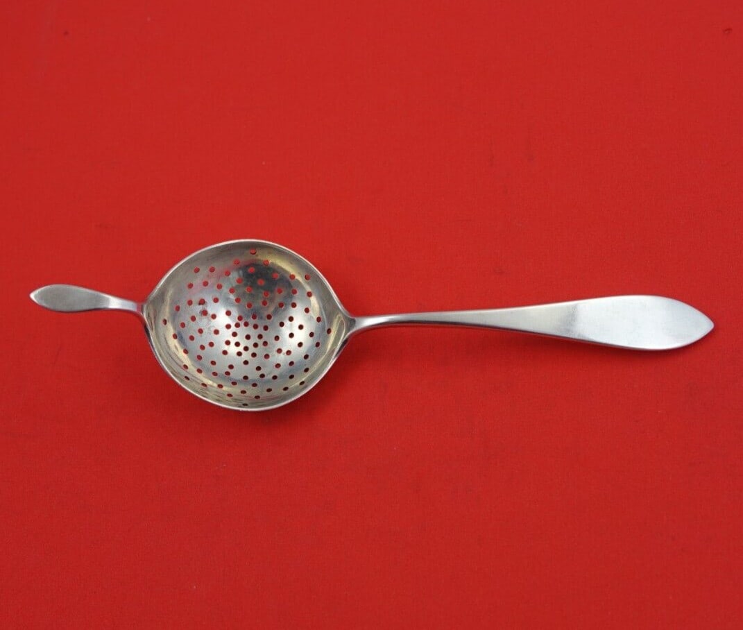 Sterling Silver Tea Strainer Old Newbury Crafters Old Newbury 6 1/4 in (1 of 3)