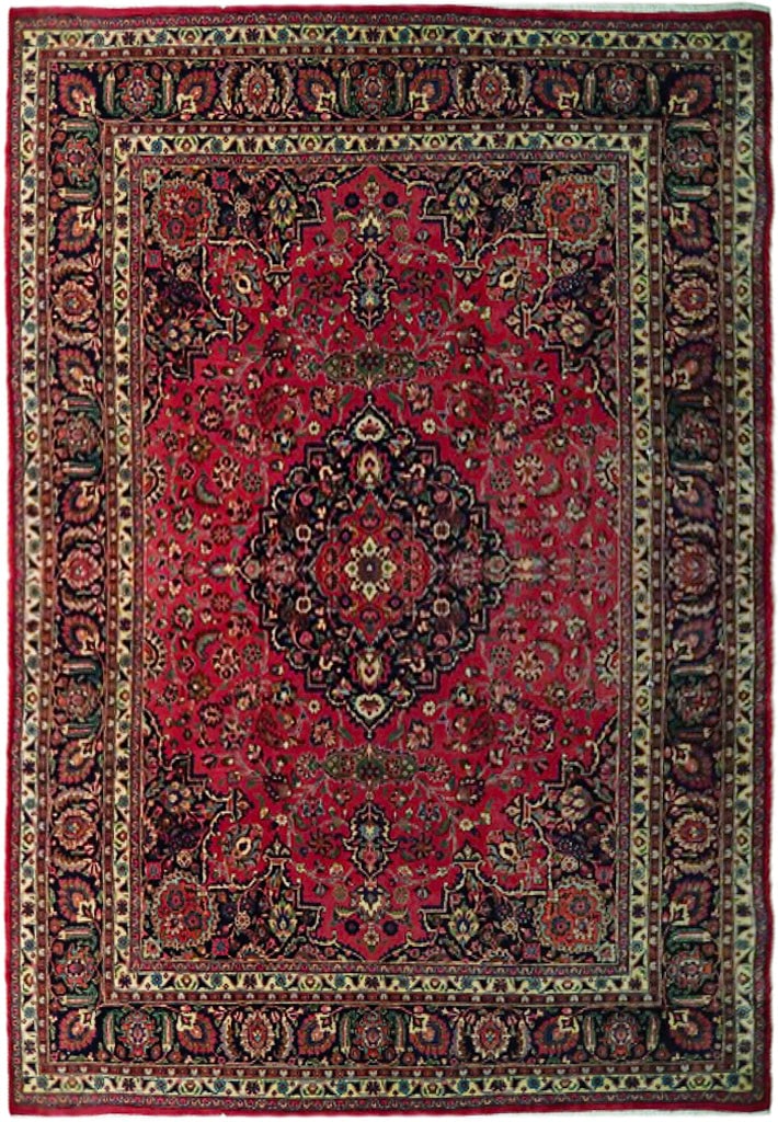 Red Semi Antique Persian Tabriz Rug 12.7 x 9.10 Handcrafted Wool: Red Semi Antique Persian Tabriz Rug 12.7 x 9.10 Handcrafted Wool Free continental US Shipping Enhance your living space with this exquisite 12.7' x 9.10' Red Semi Antique Persian Tabriz Style Rug, han