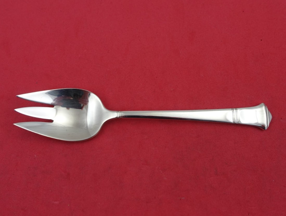 Tiffany & Co Windham Sterling Silver 3-Tine Sherbet Fork 5 1/8": Tiffany & Co Windham Sterling Silver 3-Tine Sherbet Fork 5 1/8" Discover the elegance of the Windham pattern with this exquisite sterling silver sherbet fork by Tiffany & Co. Crafted from high-quality