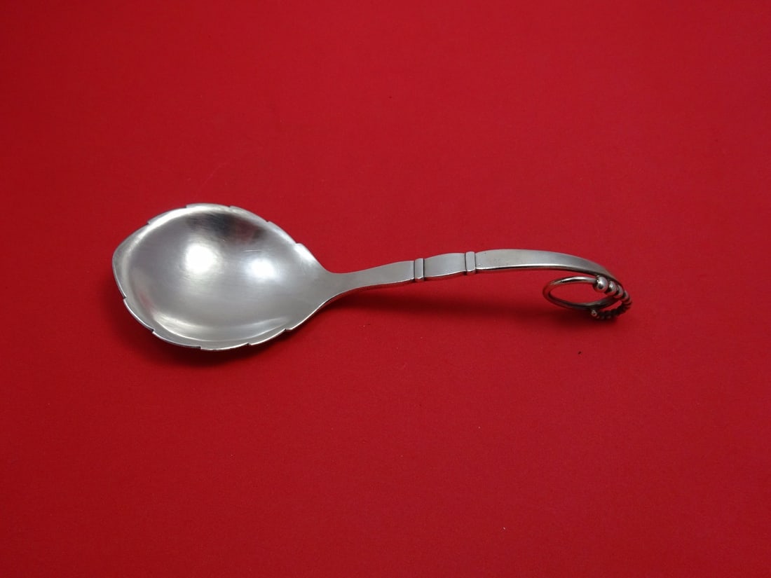 Georg Jensen Ornamental #41 Sterling Silver Gravy Ladle Leaf Design 7 7/8": Georg Jensen Ornamental #41 Sterling Silver Gravy Ladle Leaf Design 7 7/8" This exquisite gravy ladle from Georg Jensen features the Ornamental #41 pattern, showcasing a beautiful leaf shape that meas