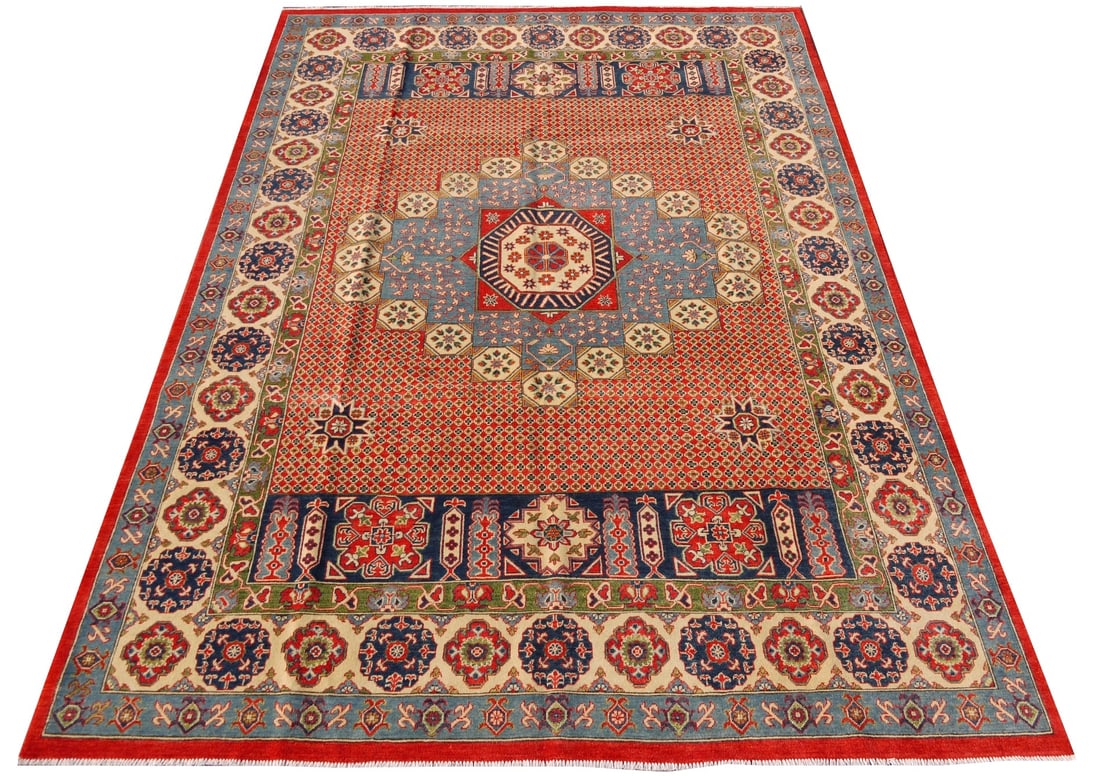 Quality Handmade Mamlook Rug 9 x 12.7 ft 100 Percent Wool Geometric Design (1 of 6)