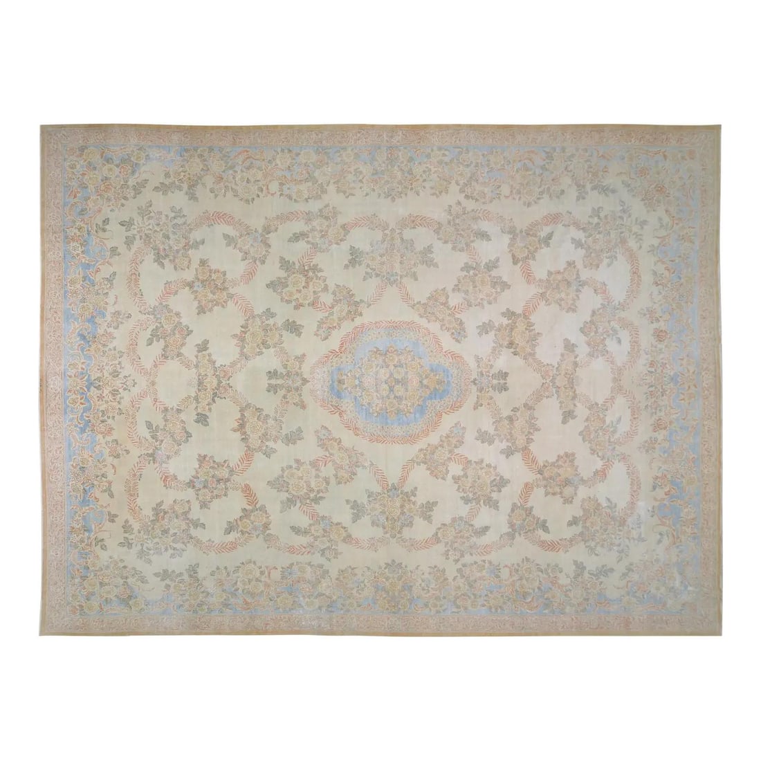 Large Turkish Anatolian Wool Rug Hand Knotted 11'8 x 15'9 Vintage 1960s: Large Turkish Anatolian Wool Rug Hand Knotted 11'8 x 15'9 Vintage 1960s This vintage Turkish Anatolian rug from the 1960s is hand-knotted from wool, featuring natural colors and a soft texture with a 