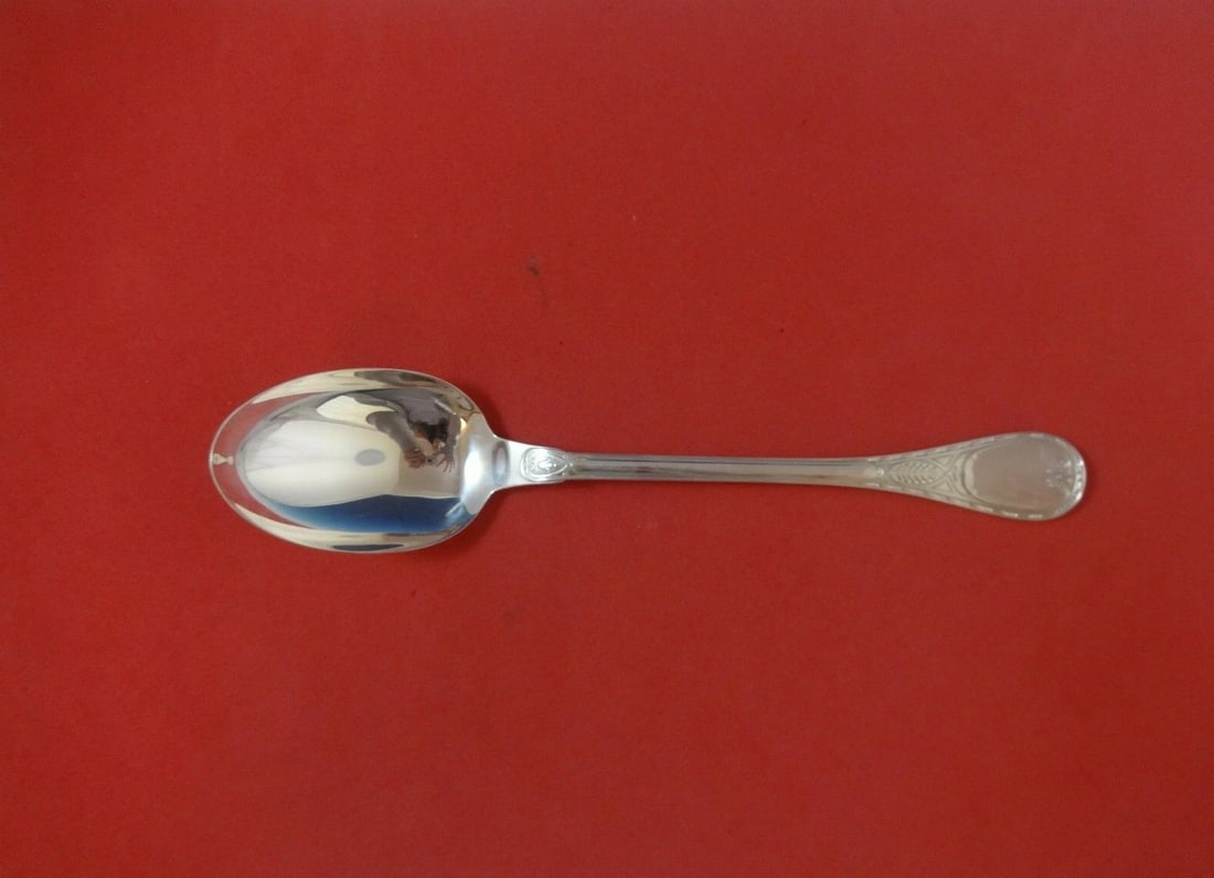 Christofle Brienne Sterling Silver Salad Serving Spoon 10 1/4 inches: Christofle Brienne Sterling Silver Salad Serving Spoon 10 1/4 inches This exquisite salad serving spoon is crafted from high-quality sterling silver by Christofle, featuring the elegant Brienne patter