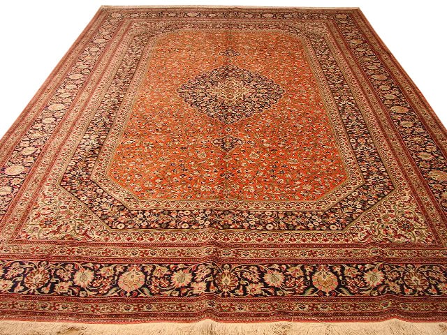 Luxurious 8.1 x 11.4 Fine Silk Area Rug Zhenping Collection (1 of 7)