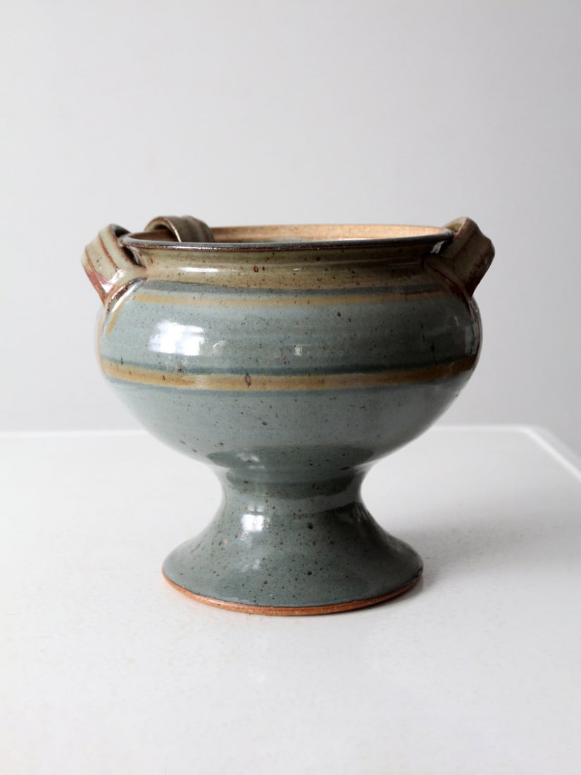 Handcrafted Vintage Studio Pottery Bowl and Ladle Set (1 of 14)