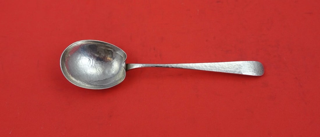 Durgin Dolly Madison Sterling Silver Hammered Sugar Spoon 6" (1 of 2)