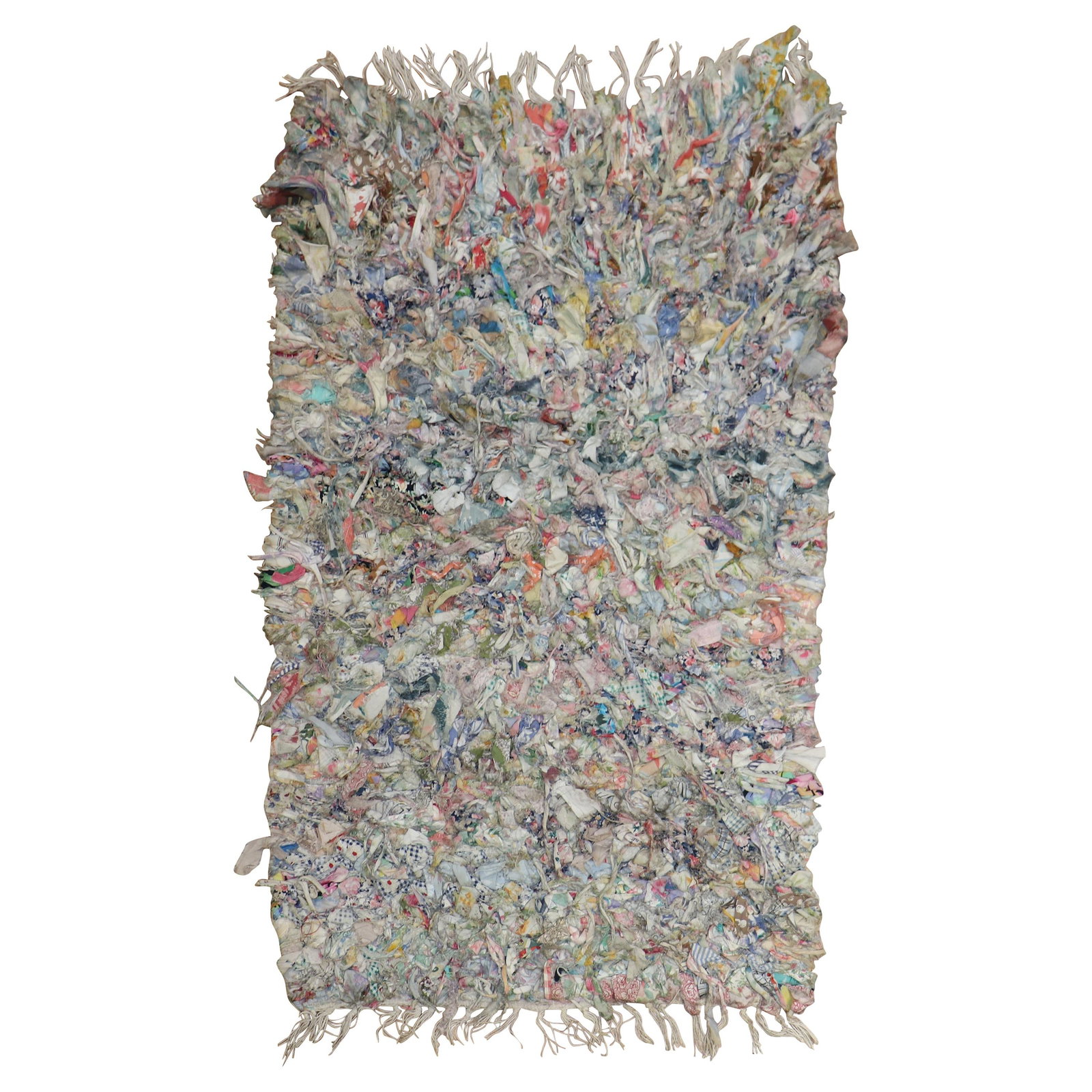 Colorful Confetti Pattern American Braided Throw Rug 26 x 39 Inch (1 of 11)