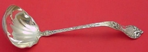 Reed & Barton Les Cinq Fleurs Sterling Silver Soup Ladle 12.25": Reed & Barton Les Cinq Fleurs Sterling Silver Soup Ladle 12.25" Introducing the Les Cinq Fleurs Soup Ladle by Reed & Barton, a stunning piece crafted in fine sterling silver. This ladle features a lar