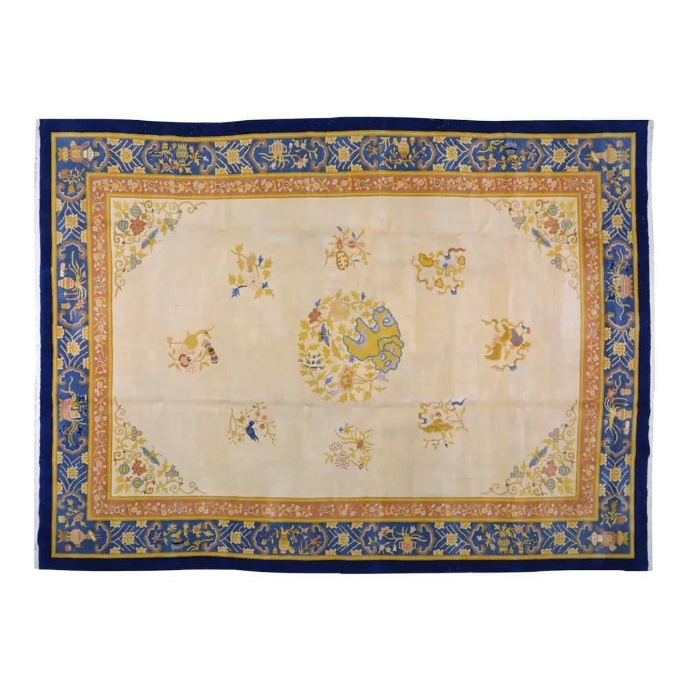 10'07" x 14'02" Wool Rug in Chinese Art Deco Style (1 of 6)