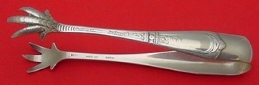 Gorham Domestic Sterling Silver Sugar Tong 4.75 Inch Serving Piece: Gorham Domestic Sterling Silver Sugar Tong 4.75 Inch Serving Piece This exquisite sugar tong from the Domestic pattern by Gorham is crafted from high-quality sterling silver. Measuring 4 3/4 inches, i