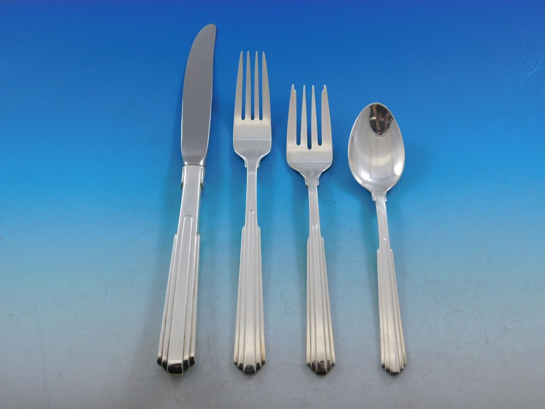 24 Piece Sterling Flatware Service for 6 Kirk Paramount Modern (1 of 4)