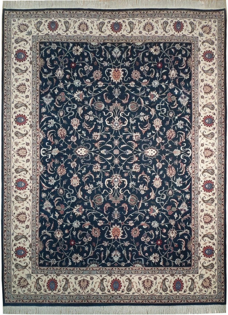 Exquisite 9'2 x 12'3 Graphite Green Hand-Crafted Rug (1 of 6)