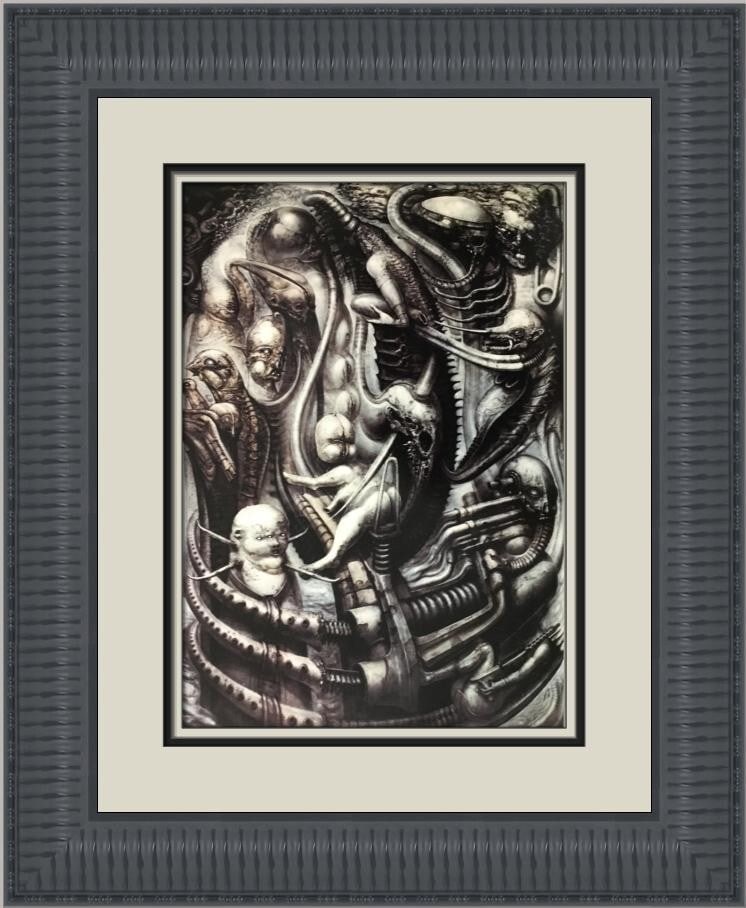 H.R. Giger National Parc I framed offset lithograph reproduction (1 of 2)