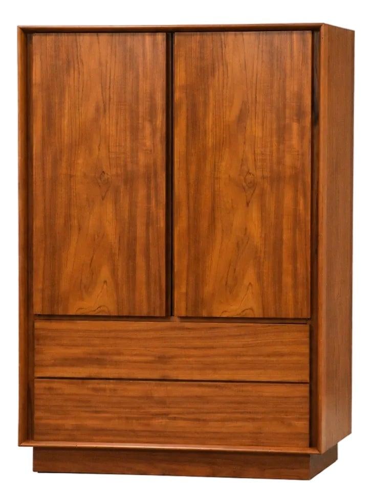Mid Century Danish Teak Armoire with Shelves and Drawers (1 of 9)