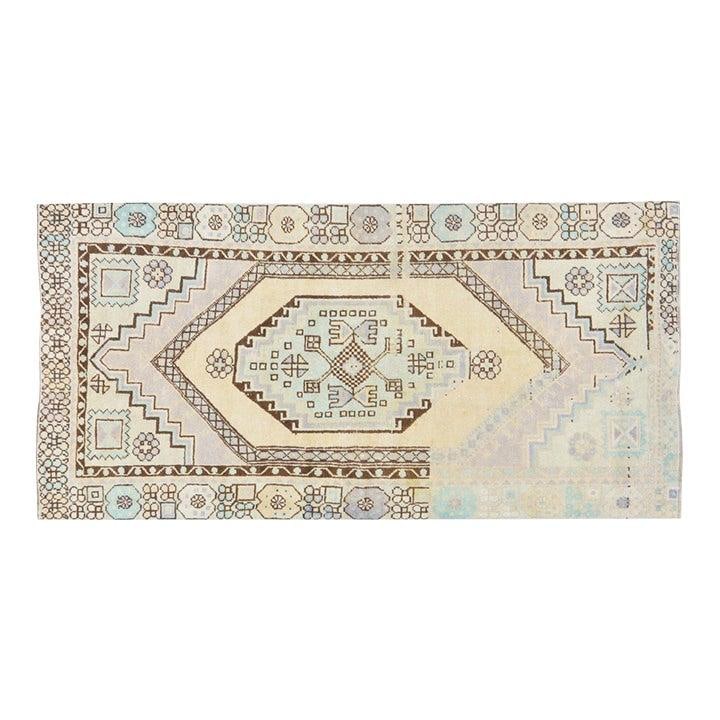 Fine Weave Anatolian Wool Rug with Natural Tones 3'6" x 7' (1 of 4)
