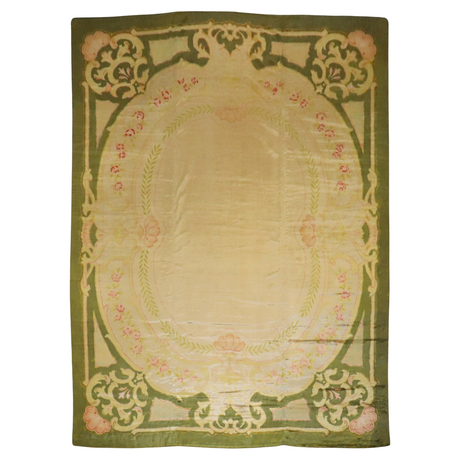 Zabihi Collection Antique Spanish Savonnerie Oversize Wool Rug 139 x 181 in (1 of 12)