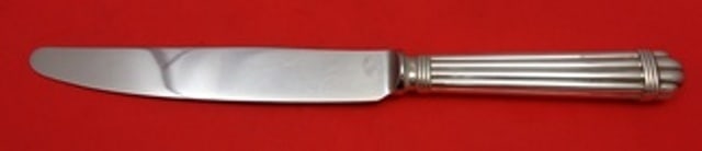 Christofle Aria Sterling Silver Knife 9 Inch Hollow Handle: Christofle Aria Sterling Silver Knife 9 Inch Hollow Handle This stunning 9" regular knife from the Aria pattern by Christofle showcases exquisite craftsmanship in sterling silver. The hollow handle is