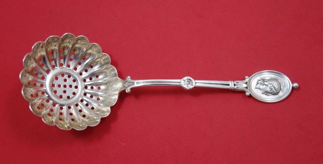 Wendt Medallion Sterling Silver Sugar Sifter 6 5/8" Monogrammed (1 of 1)