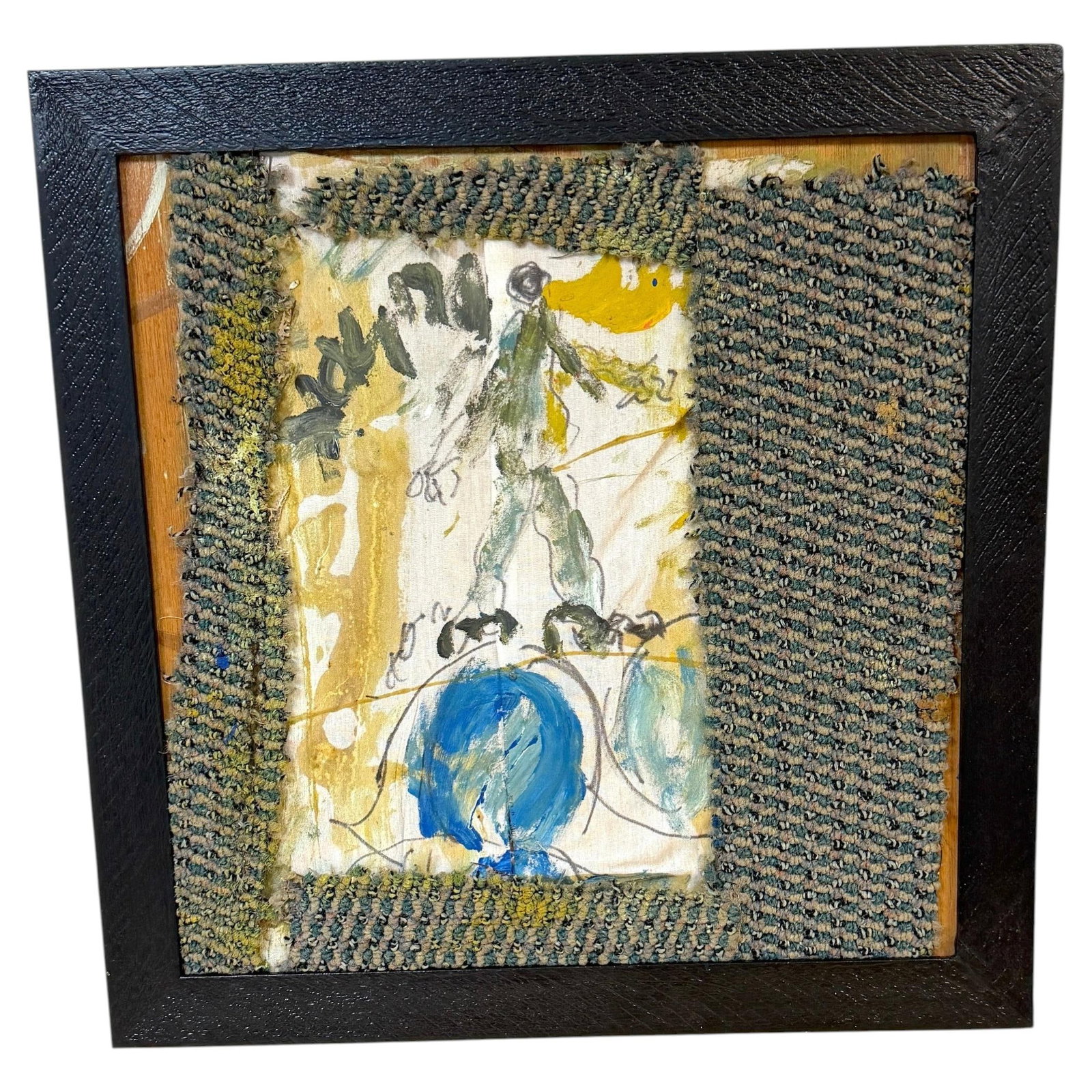 Purvis Young Walking on the World assemblage on found wood: Purvis Young Walking on the World assemblage on found wood This mixed-media assemblage, titled "Walking on the World," is an evocative work by renowned Miami artist Purvis Young. Created in the 1980s,