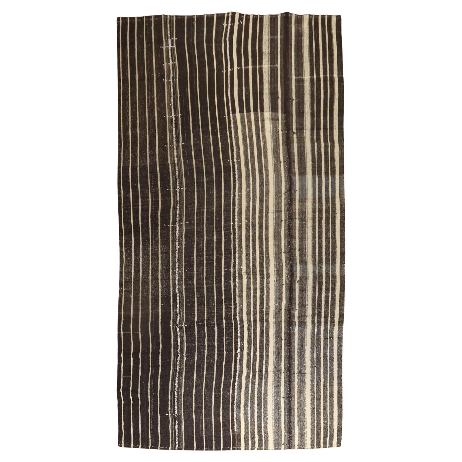 Unique 20th Century Turkish Kilim Flatweave Rug 6'6'' x 14'2'': Unique 20th Century Turkish Kilim Flatweave Rug 6'6'' x 14'2'' This stunning large gallery size Turkish Kilim flatweave rug is a unique piece from the 3rd quarter of the 20th century. Featuring a mode