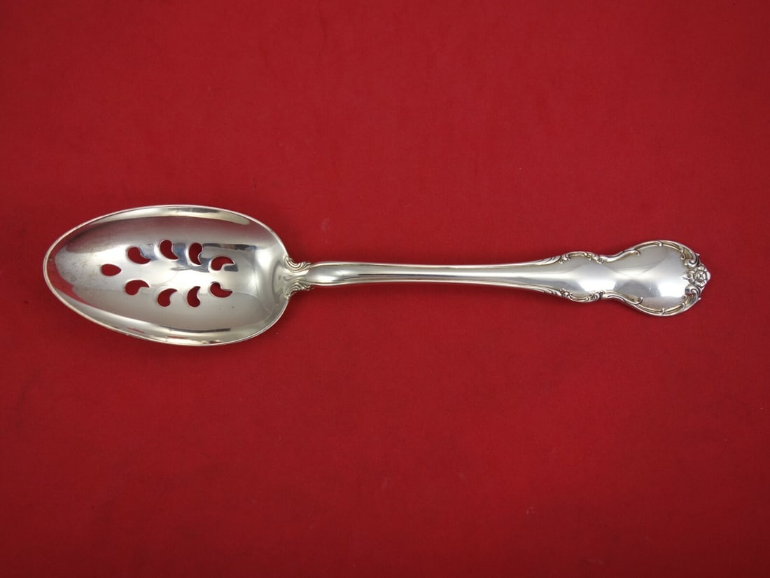Towle French Provincial Sterling Silver Serving Spoon Pierced 8.5 Inch Custom: Towle French Provincial Sterling Silver Serving Spoon Pierced 8.5 Inch Custom This exquisite serving spoon is crafted from high-quality sterling silver and features the elegant French Provincial patte