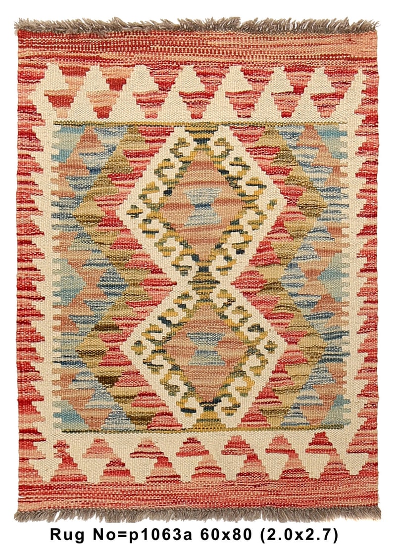 Handmade Kilim Area Rug 2' x 3' Natural Wool Vegetable Dye Multi Color: Handmade Kilim Area Rug 2' x 3' Natural Wool Vegetable Dye Multi Color Free continental US Shipping Discover the beauty of this Handmade Kilim Rug, meticulously crafted using 100% natural wool and veg