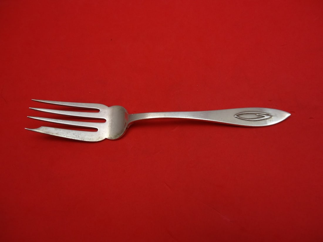 Shreve Sterling Silver Salad Fork Buckingham Narrow Monogram 'O' 6 1/8": Shreve Sterling Silver Salad Fork Buckingham Narrow Monogram 'O' 6 1/8" This elegant salad fork is a stunning example of the Buckingham Narrow pattern by Shreve & Co. Crafted from high-quality sterlin