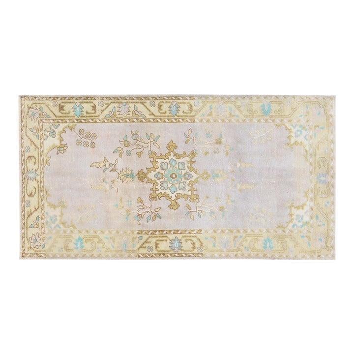 Anatolian Wool Area Rug Hand Knotted 3'4" x 6'5" Vintage Turkish Carpet: Anatolian Wool Area Rug Hand Knotted 3'4" x 6'5" Vintage Turkish Carpet This vintage Turkish Anatolian rug is hand-knotted from wool using traditional craftsmanship, blending timeless artistry with mo