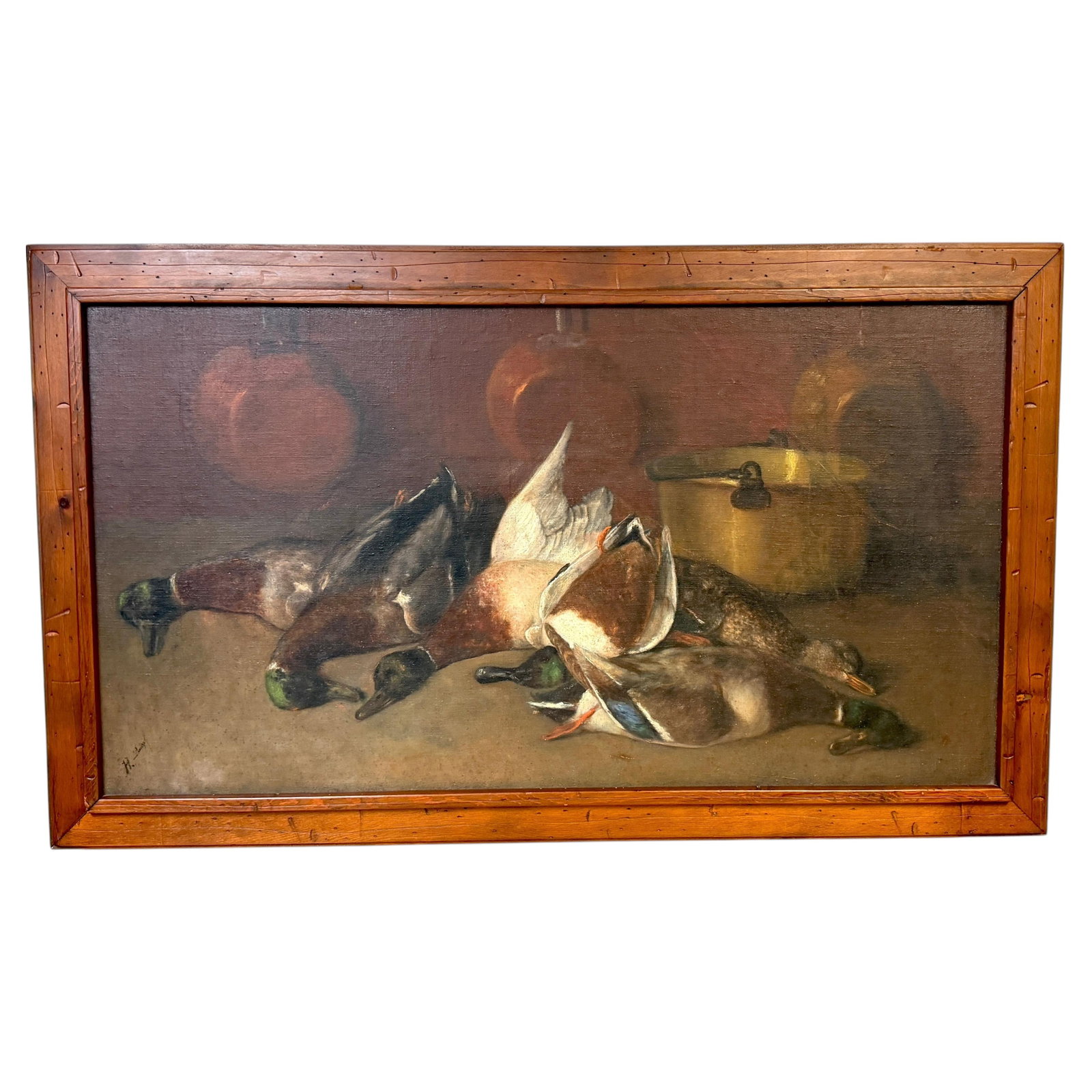 Framed 1865 French Sporting Still Life by Henri Douzil (1 of 15)