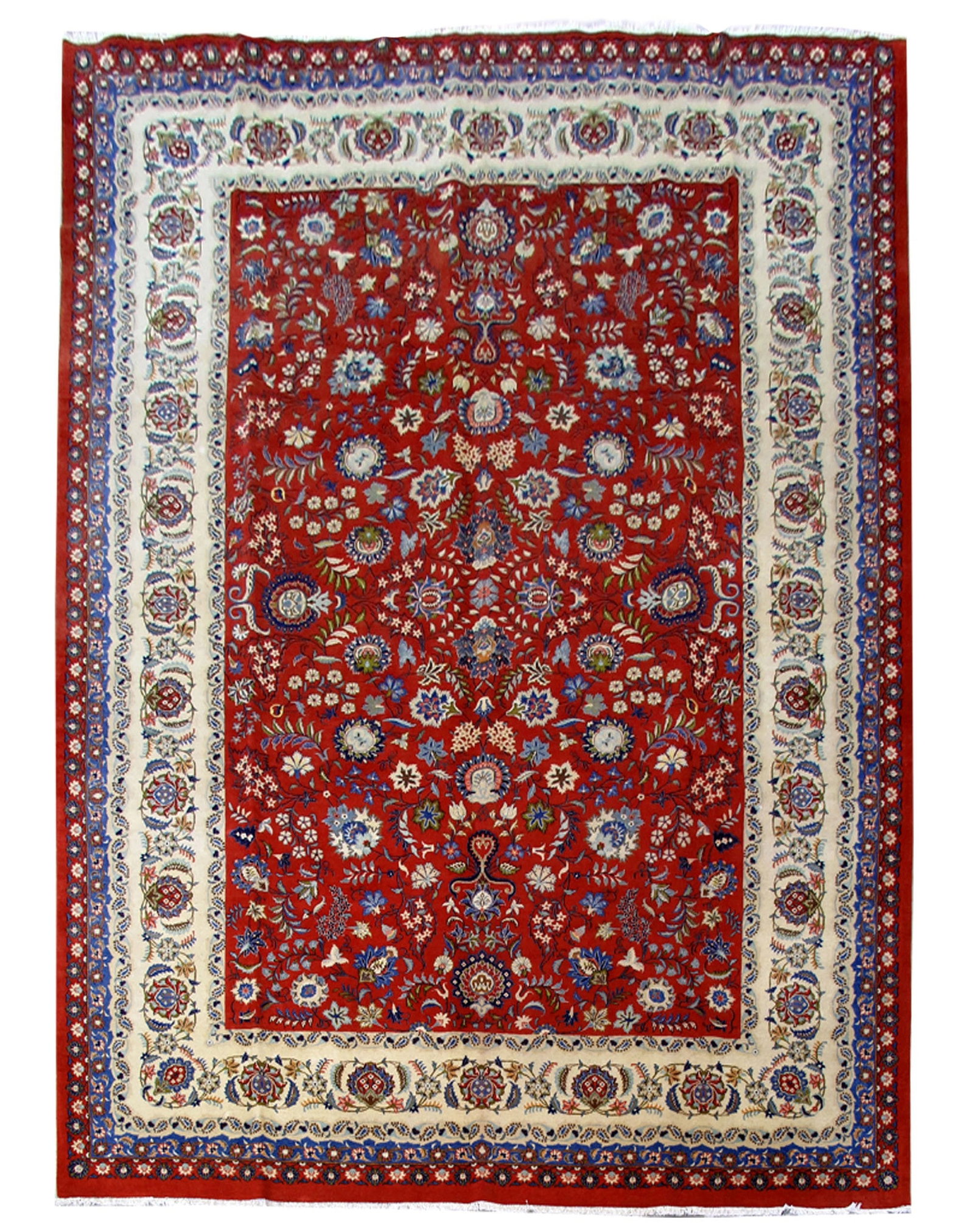 Handcrafted 10'4 x 14'6 Persian Kashan Rug with Silk-Like Pile: Handcrafted 10'4 x 14'6 Persian Kashan Rug with Silk-Like Pile Free continental US Shipping Transform your space with this exquisite 10.4 x 14.6 Persian Kashan Large Rug, handcrafted by skilled Persia
